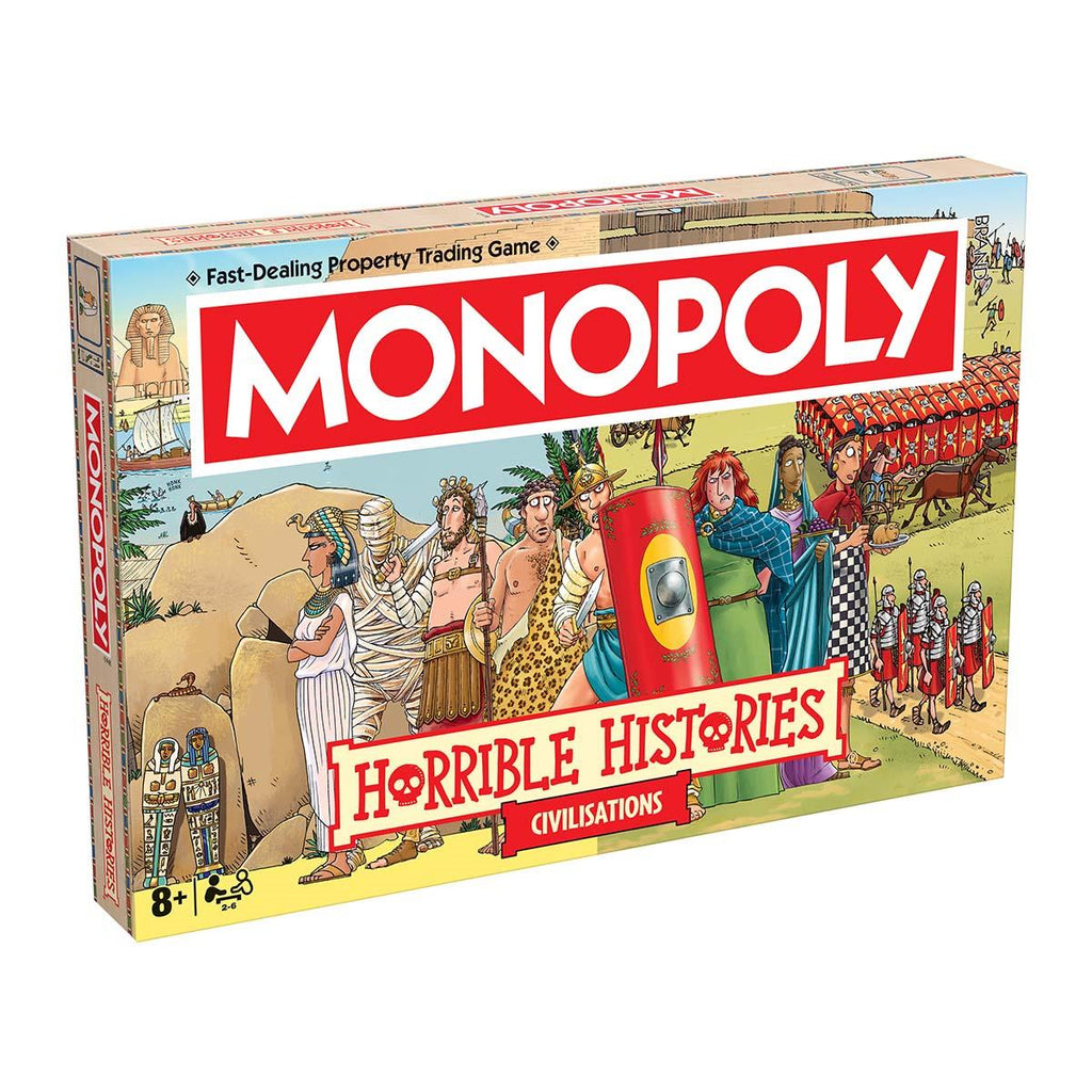 Horrible Histories Ancient Civilisations Monopoly Board Game - Inspire Newquay