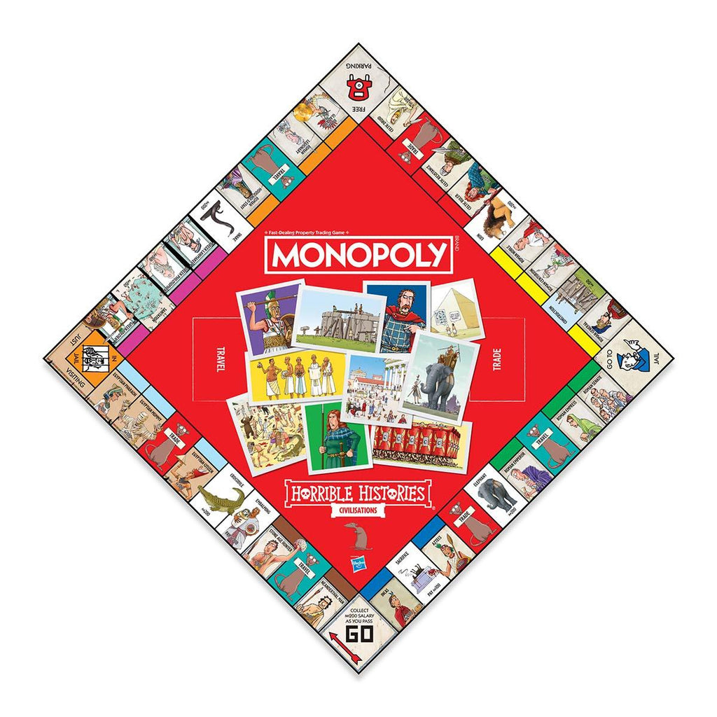 Horrible Histories Ancient Civilisations Monopoly Board Game - Inspire Newquay