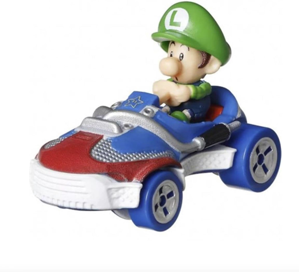 Hot Wheels Mario Kart Baby Luigi Sneeker Kart - Inspire Newquay