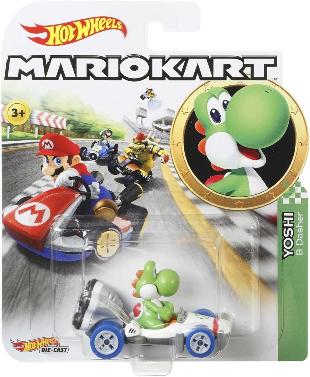 Hot Wheels Mario Kart Die Cast Vehicle Character Racer 6.5cm - Inspire Newquay
