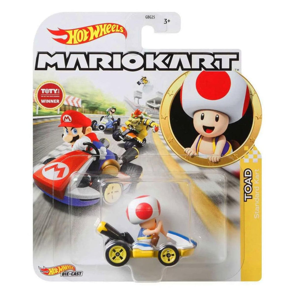 Hot Wheels Mario Kart TOAD (Standard Kart) 1:64 Scale - Inspire Newquay