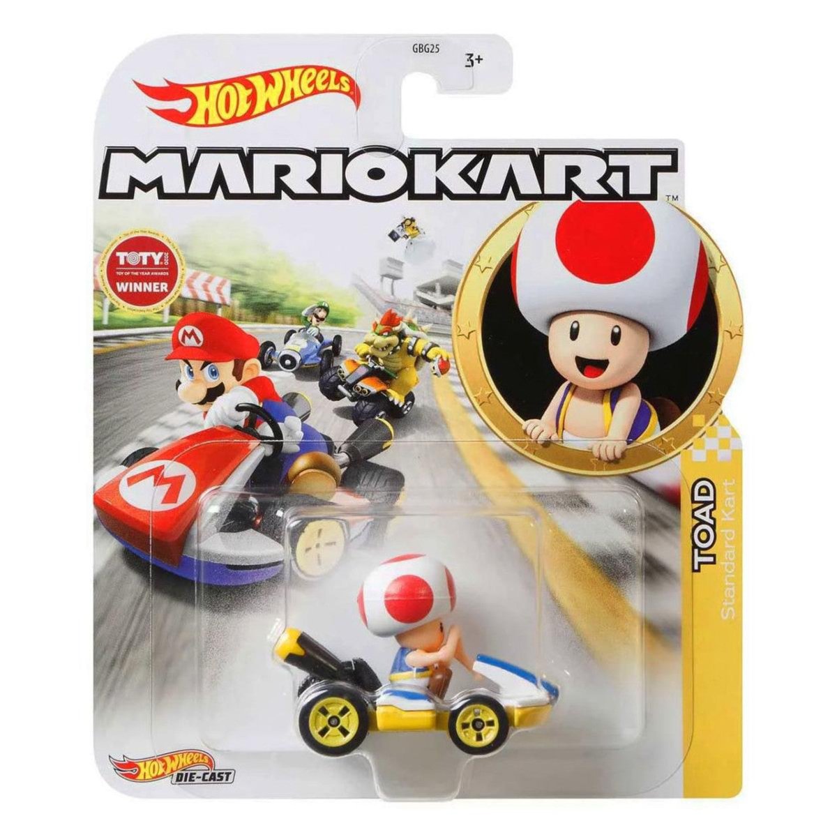 Hot Wheels Mario Kart TOAD (Standard Kart) 1:64 Scale - Inspire Newquay