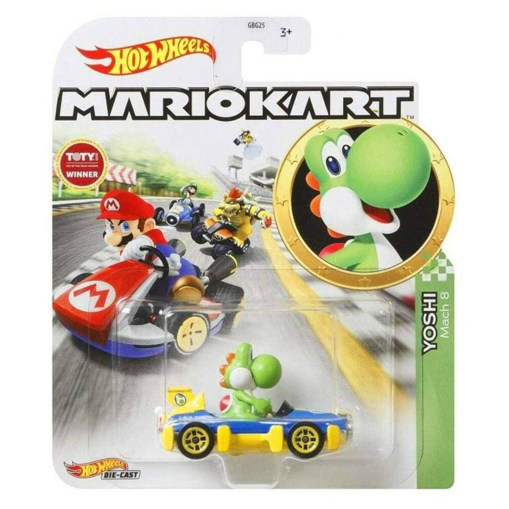 Hot Wheels Mario Kart YOSHI (Mach 8) 1:64 Scale Replica - Inspire Newquay