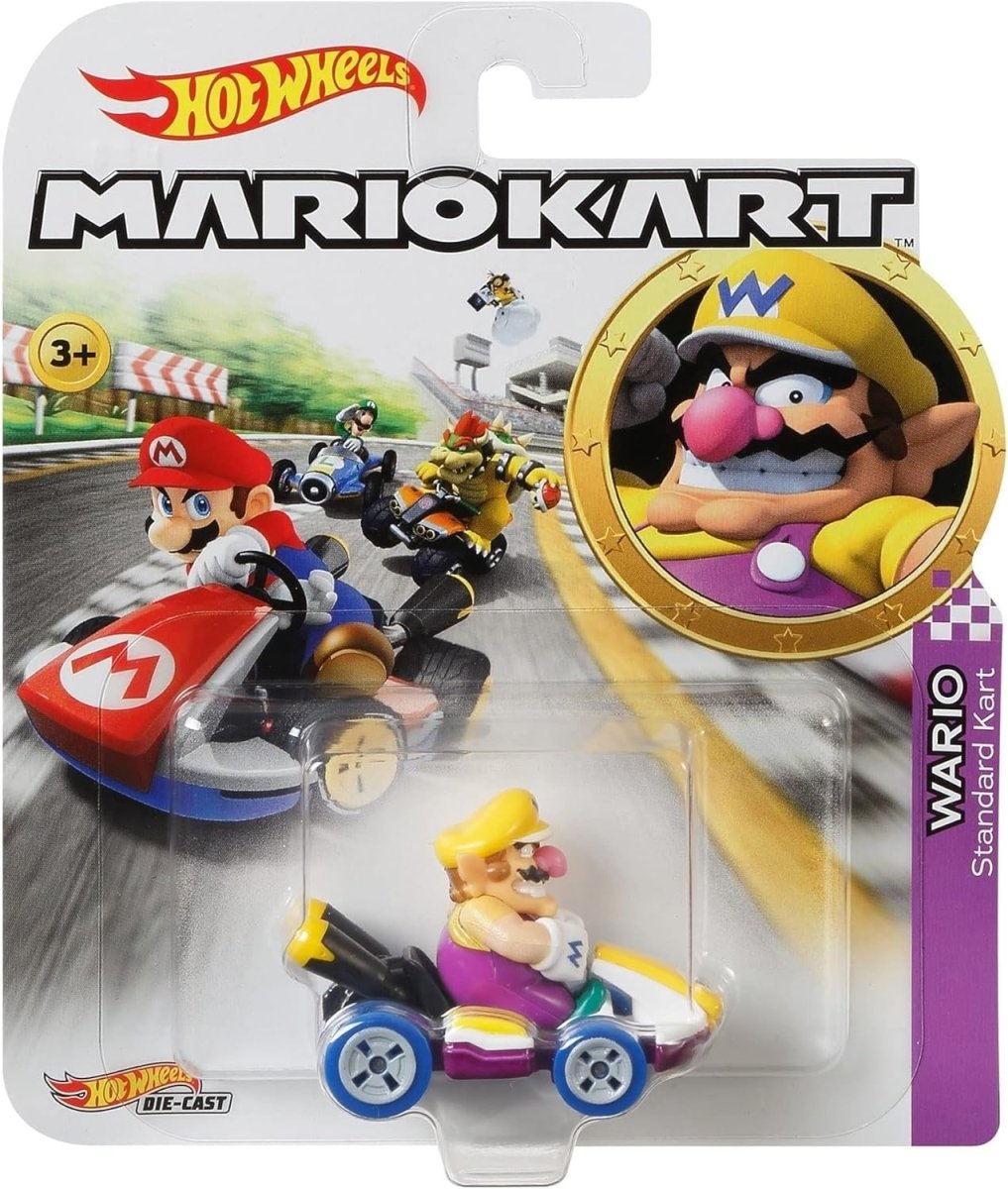 Hot Wheels Super Mario - Wario Standard Kart - Inspire Newquay