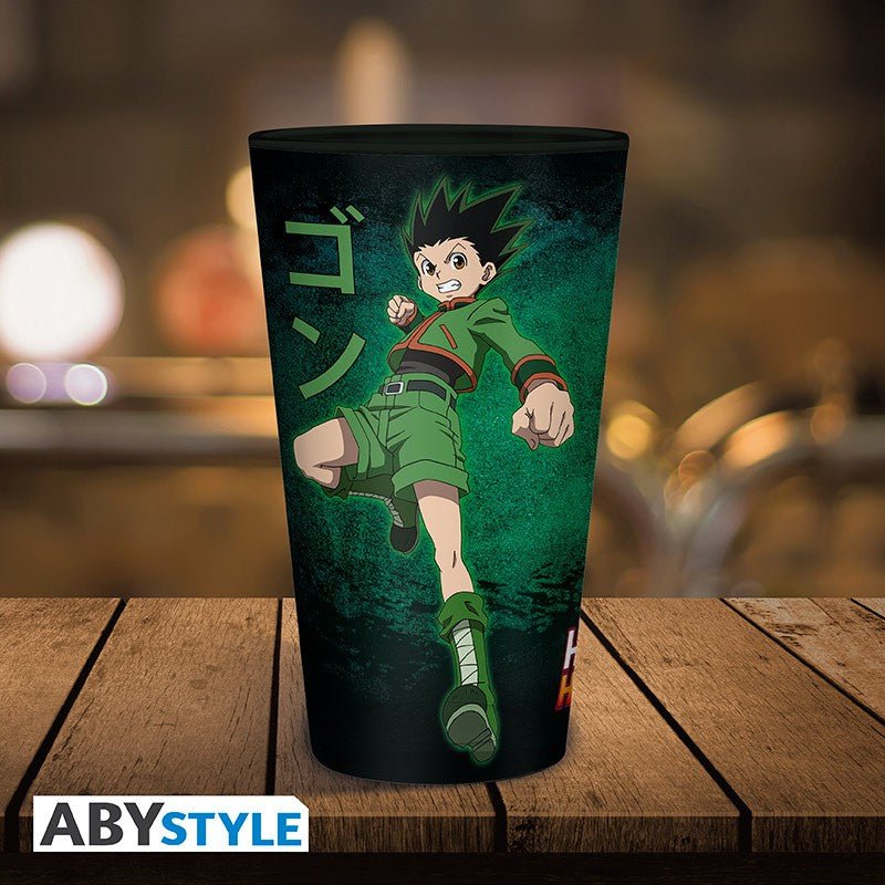 HUNTER X HUNTER - Large Glass - 400ml - Gon vs Hisoka - Inspire Newquay