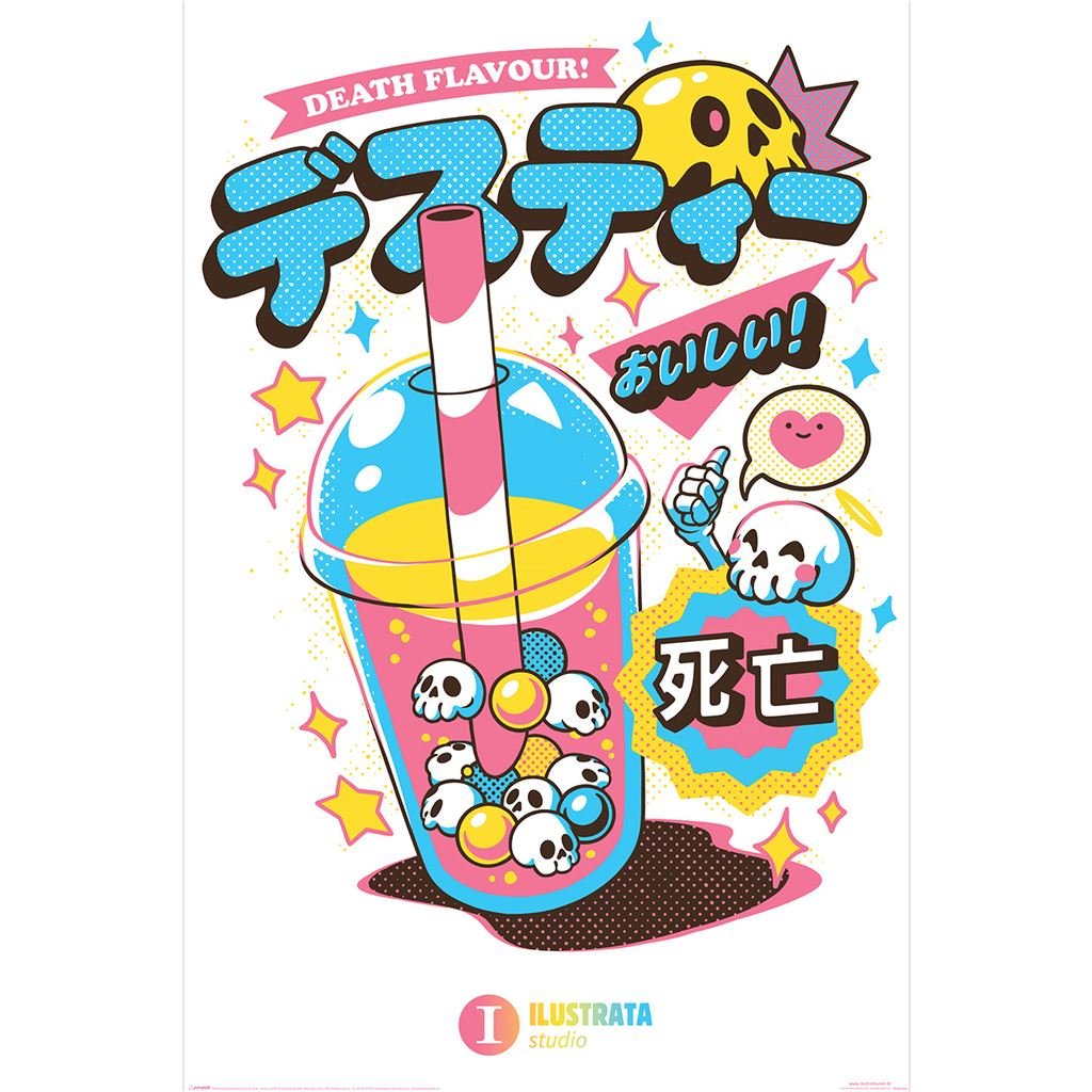 Ilustrata (Death Bubble Tea) Maxi Poster - Inspire Newquay