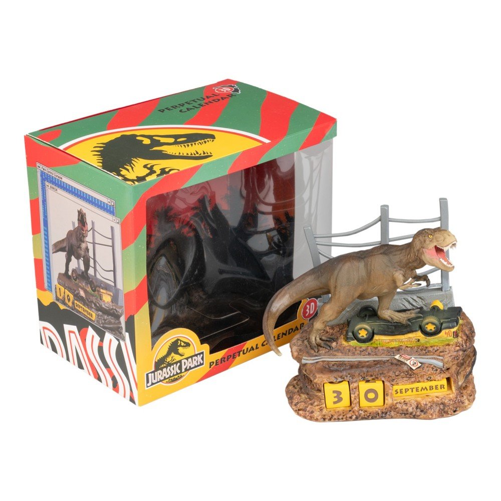 Jurassic Park 3D Perpetual Calendar - Inspire Newquay