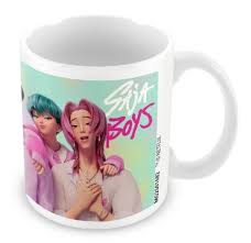 K - POP Demon Hunters Mug Saja Boys Design White Coffee Tea Official Licensed - Inspire Newquay