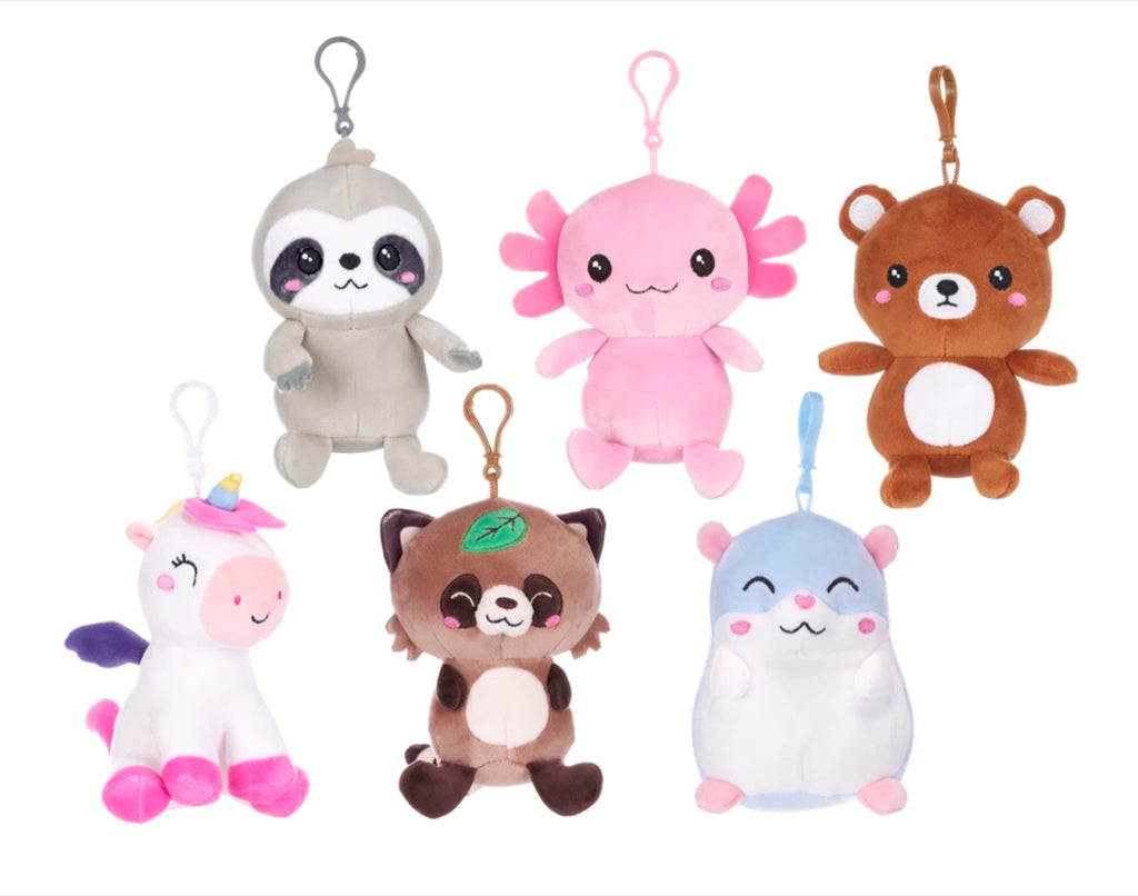 Kawaii Kuties Plush Bag Clips 12.5cm Series 2 (Choice of 6) - Inspire Newquay