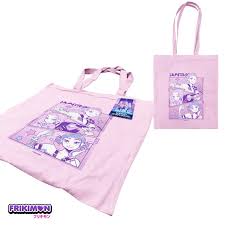 kpop demon hunters (huntrix) light pink tote - Inspire Newquay