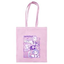 kpop demon hunters (huntrix) light pink tote - Inspire Newquay