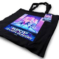 kpop demon hunters (key art) black tote - Inspire Newquay