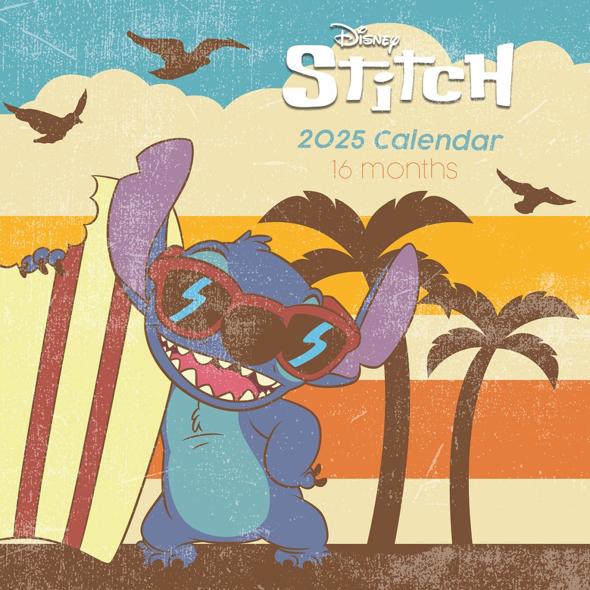 Lilo & Stitch 2025 30X30 Square Calendar - Inspire Newquay