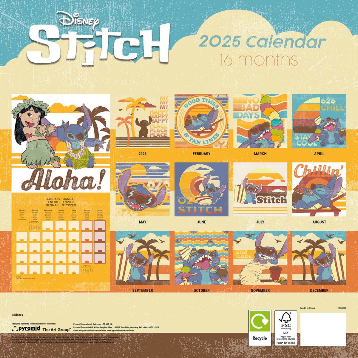 Lilo Stitch 2025 30X30 Square Calendar Inspire Newquay lilo-stitch-2025-30x30-square-calendar-inspire-newquay