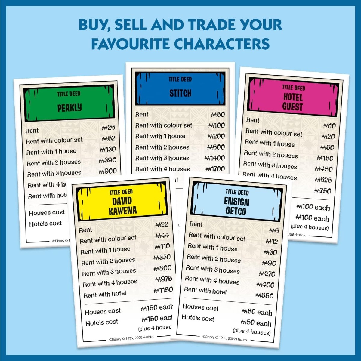 Lilo & Stitch Monopoly Board Game - Inspire Newquay