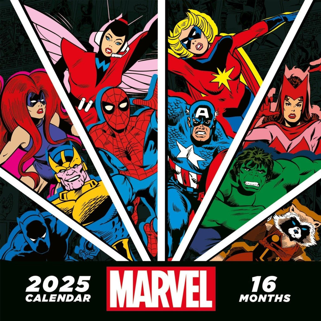 Marvel 2025 30X30 Square Calendar - Inspire Newquay