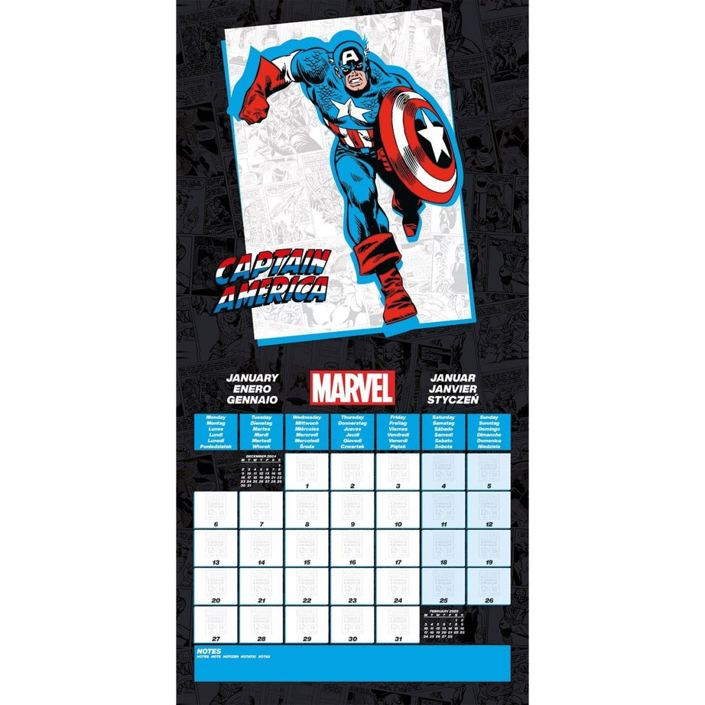 Marvel 2025 30X30 Square Calendar - Inspire Newquay