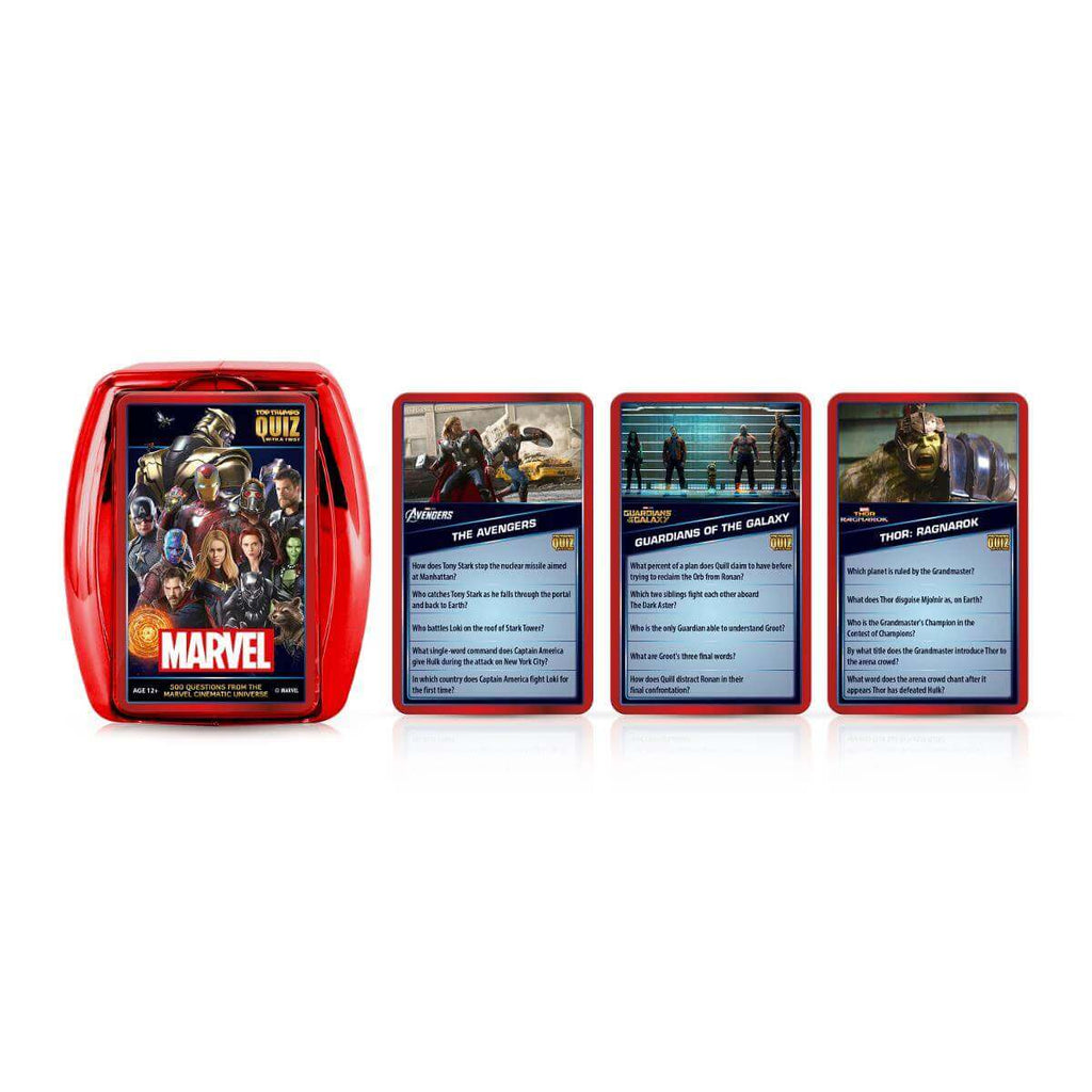 Marvel Cinematic Universe Top Trumps Quiz Card Game - Inspire Newquay