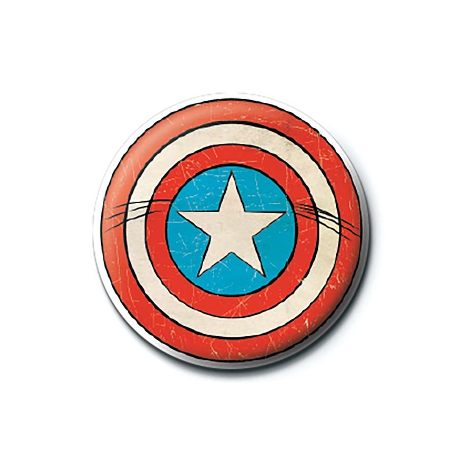 Marvel Comics (Captain America Sheild) Pinbadge - Inspire Newquay