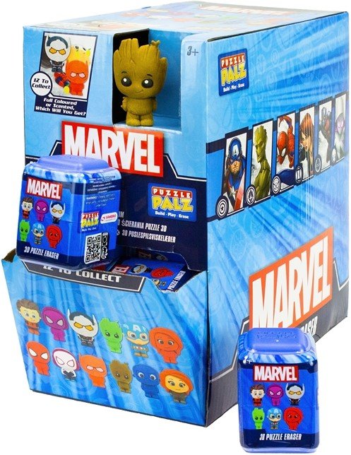 Marvel Puzzle Palz 3D Eraser Blind Bag (1 random supplied) - Inspire Newquay