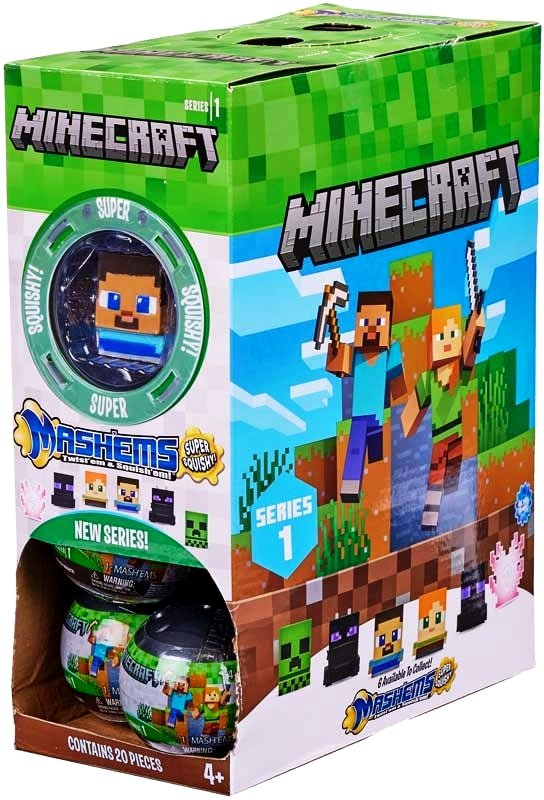Mash'ems Minecraft Soft And Squishy Series 1 (1 RANDIM Supplied) - Inspire Newquay