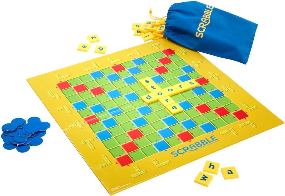 Mattel Games Scrabble Junior Kids Crossword Game - Inspire Newquay