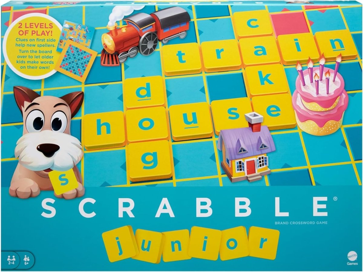 Mattel Games Scrabble Junior Kids Crossword Game - Inspire Newquay