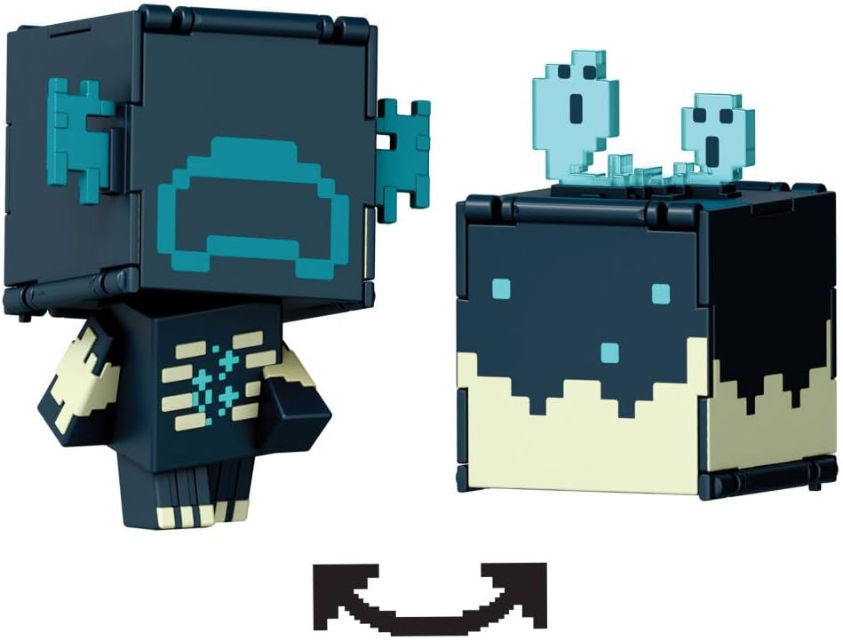 Mattel - Minecraft Flippin' Figs Skulk Catalyst and Warden - Inspire Newquay