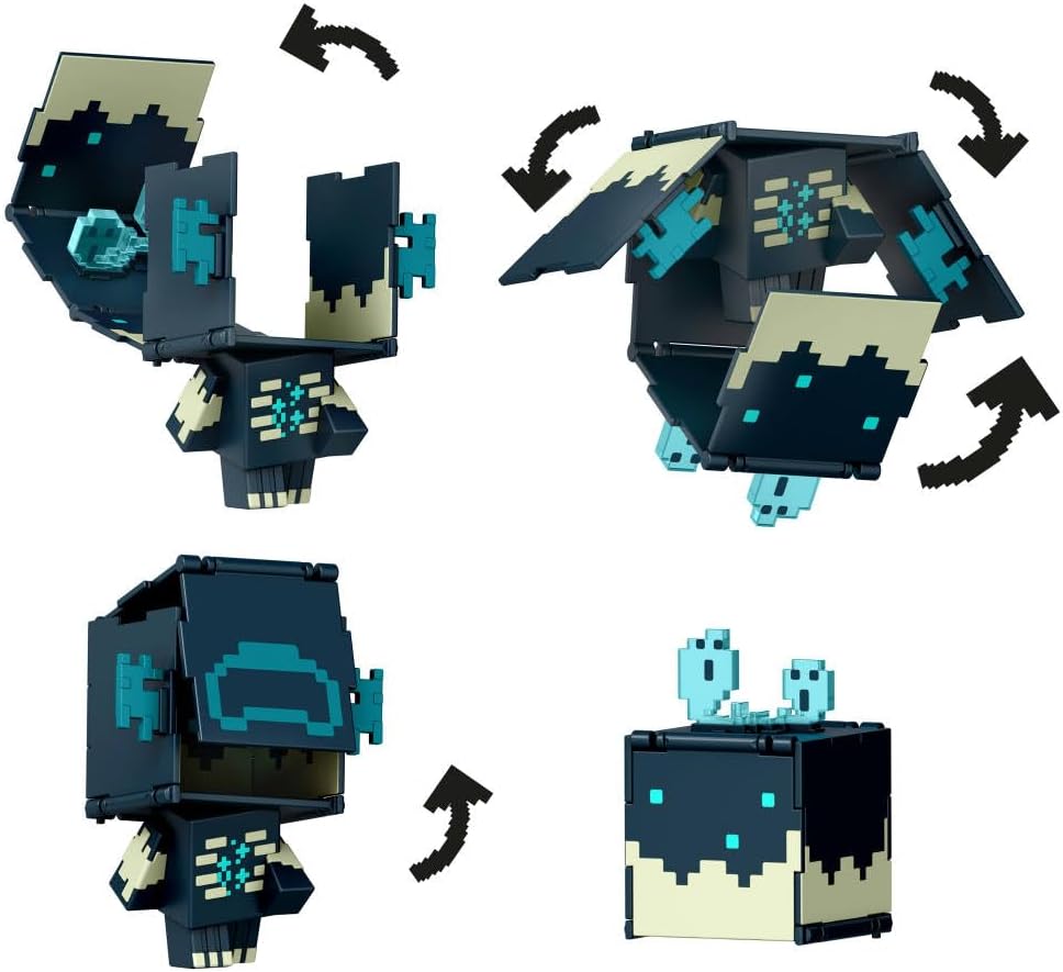 Mattel - Minecraft Flippin' Figs Skulk Catalyst and Warden - Inspire Newquay