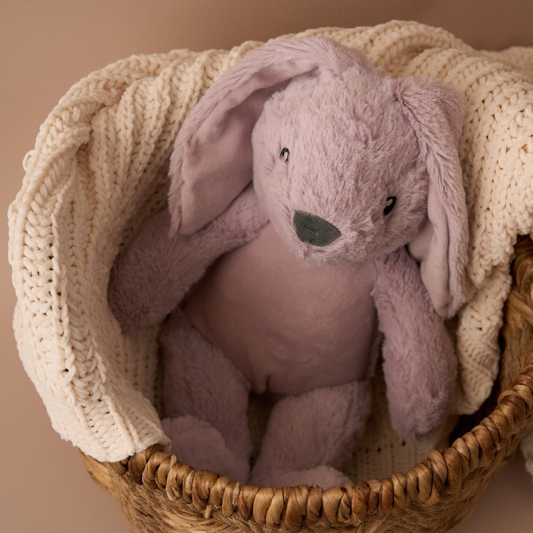 Max & Boo Soft Plush Bunny with Floppy Ears 40cm - Lavender - Inspire Newquay