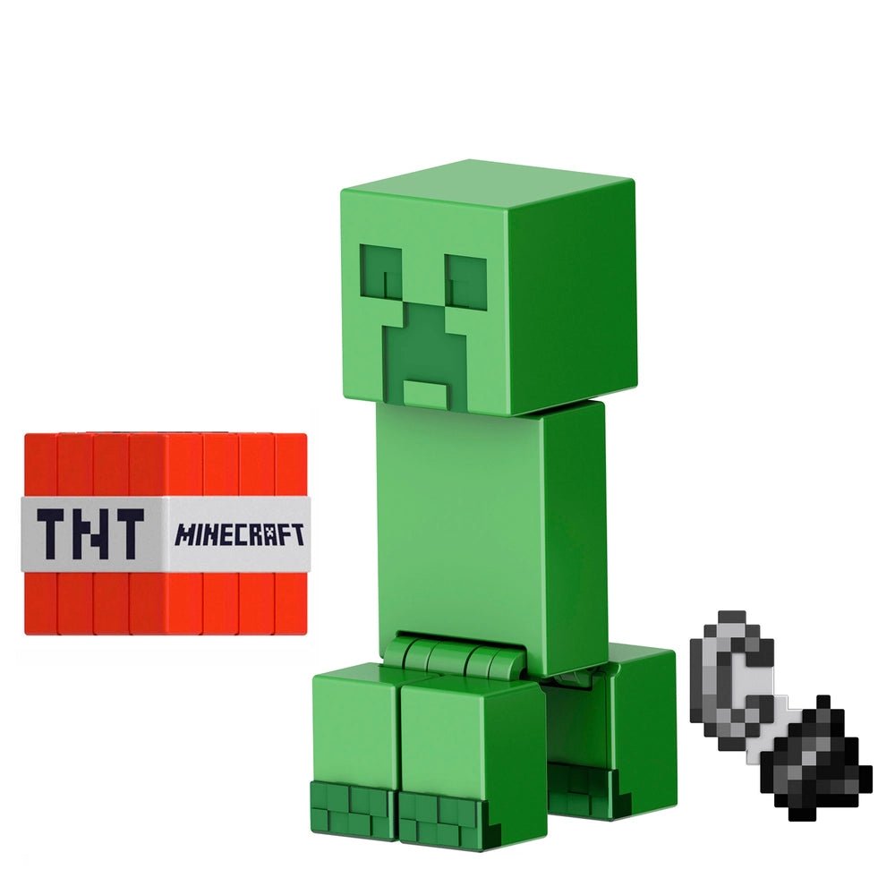 Minecraft Action Figure Creeper with TNT Block 8cm - Inspire Newquay