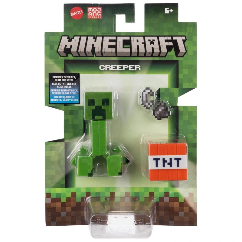 Minecraft Action Figure Creeper with TNT Block 8cm - Inspire Newquay