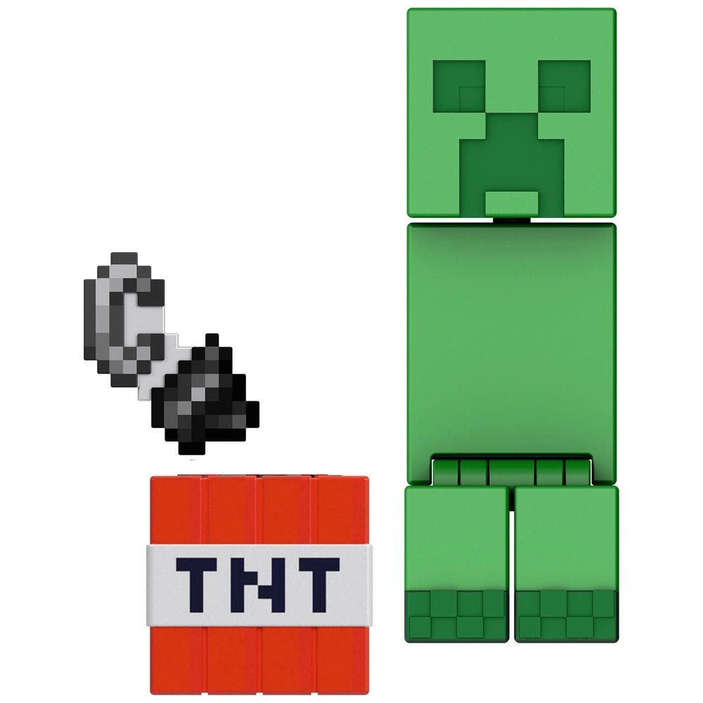 Minecraft Action Figure Creeper with TNT Block 8cm - Inspire Newquay