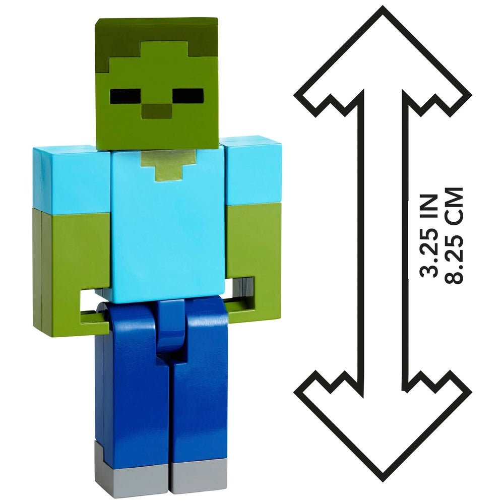 Minecraft Action Figures Zombie 8cm - Inspire Newquay