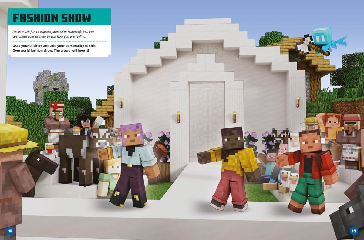Minecraft Character Creator Sticker Book: A brand-new official sticker book adventure - Inspire Newquay