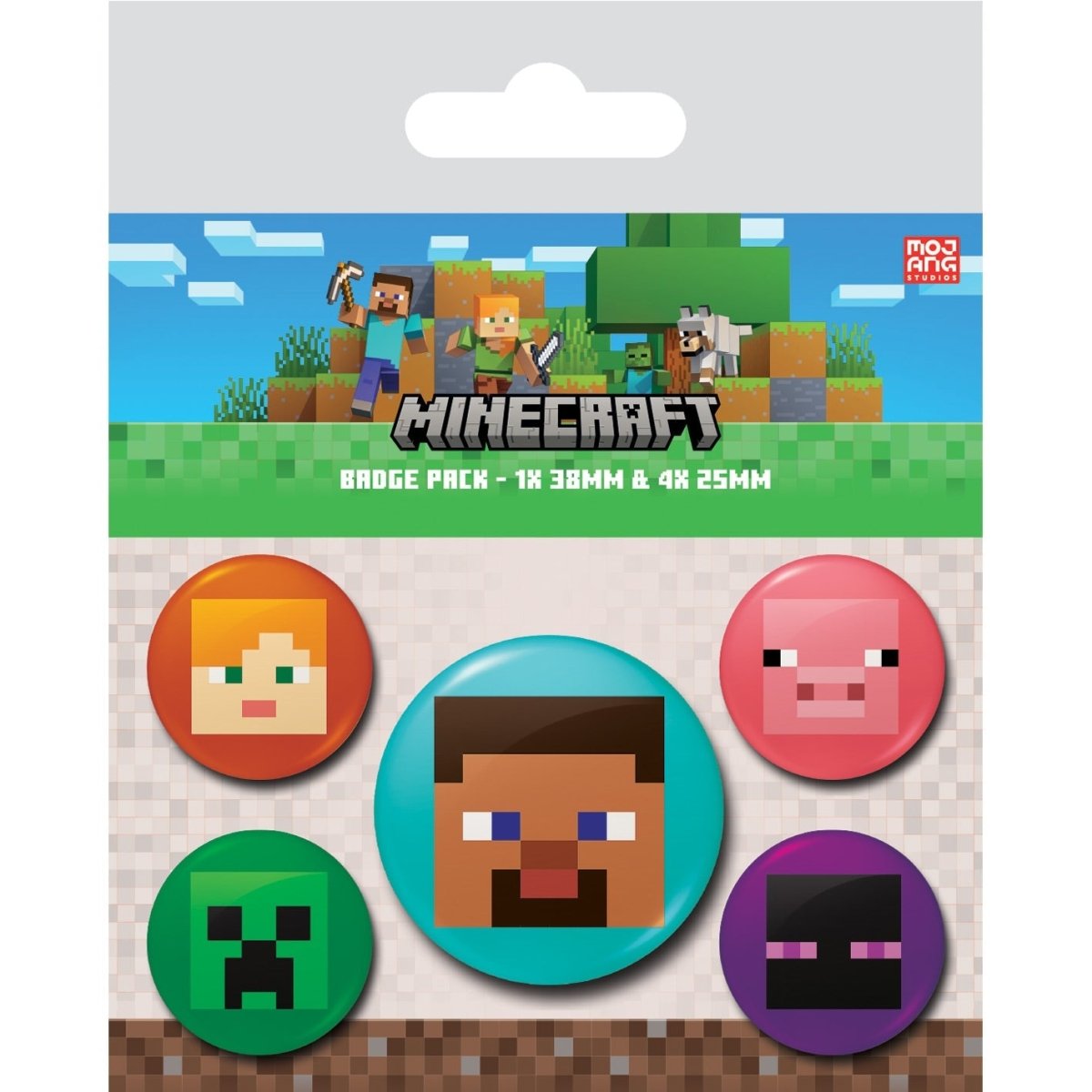 Minecraft (Faces) Badge Pack - Inspire Newquay