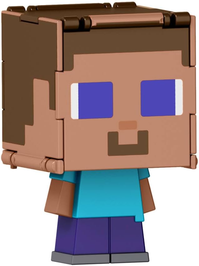 Minecraft Flippin' Figs Steve & Steve in Enchanted Armor Action Figure - Inspire Newquay