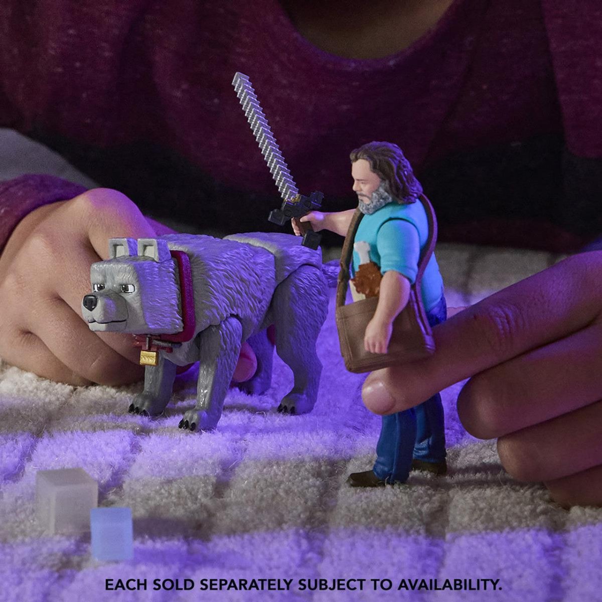 Minecraft Movie Dennis the Wolf 4 - inch Action Figure & Accessories - Inspire Newquay