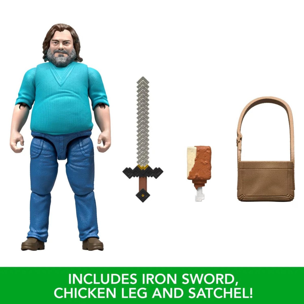 Minecraft Movie Steve 4 - inch Action Figure & Accessories - Inspire Newquay
