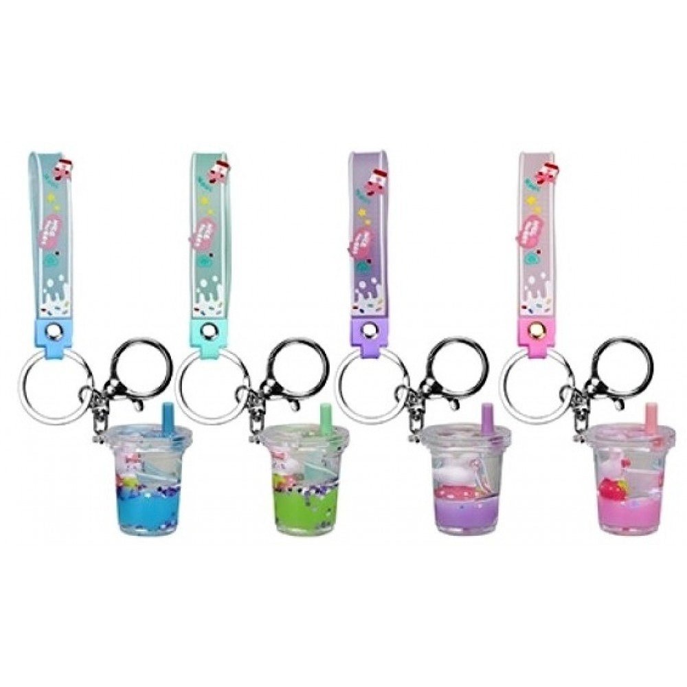 Mochi Pop! Kawaii Charm Keyring with Strap - Slurpy Cup (1 RANDOM Supplied) - Inspire Newquay