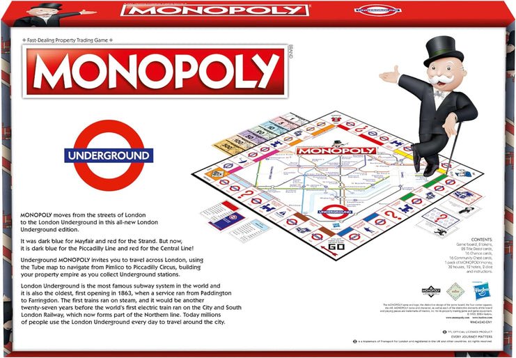 Monopoly London Underground - Inspire Newquay
