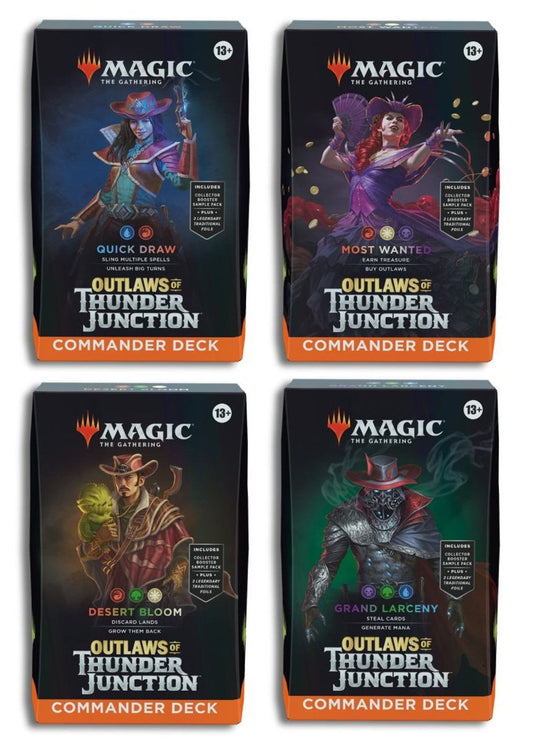 MTG - Outlaws of Thunder Junction Commander Decks (4 Designs) - Inspire Newquay