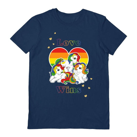 My Little Pony (Love Wins) Navy Blue Unisex T - Shirt (MEDIUM) - Inspire Newquay