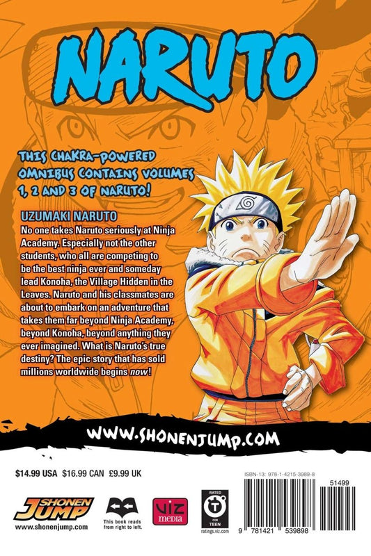Naruto: 3-in-1 Edition, Vol. 1 - Inspire Newquay