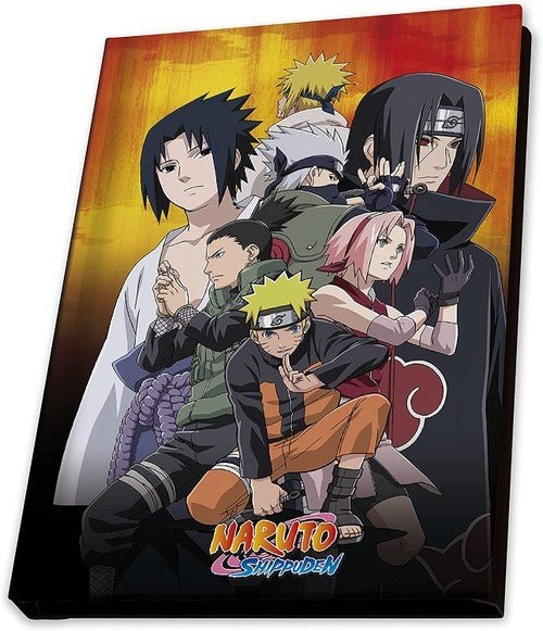 Naruto Shippuden - Glass 400ml + A6 Notebook + Pin Badge - Inspire Newquay