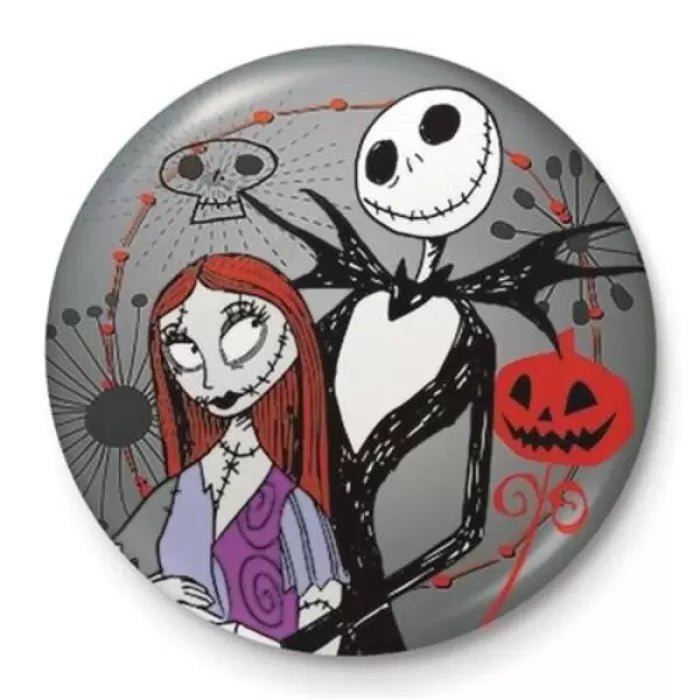 Nightmare Before Christmas Jack & Sally Pin Badge - Inspire Newquay