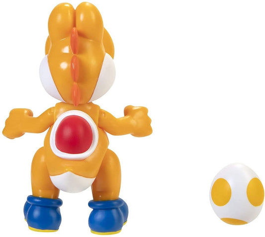 Nintendo Super Mario 10cm Figure Orange Yoshi with Egg - Inspire Newquay