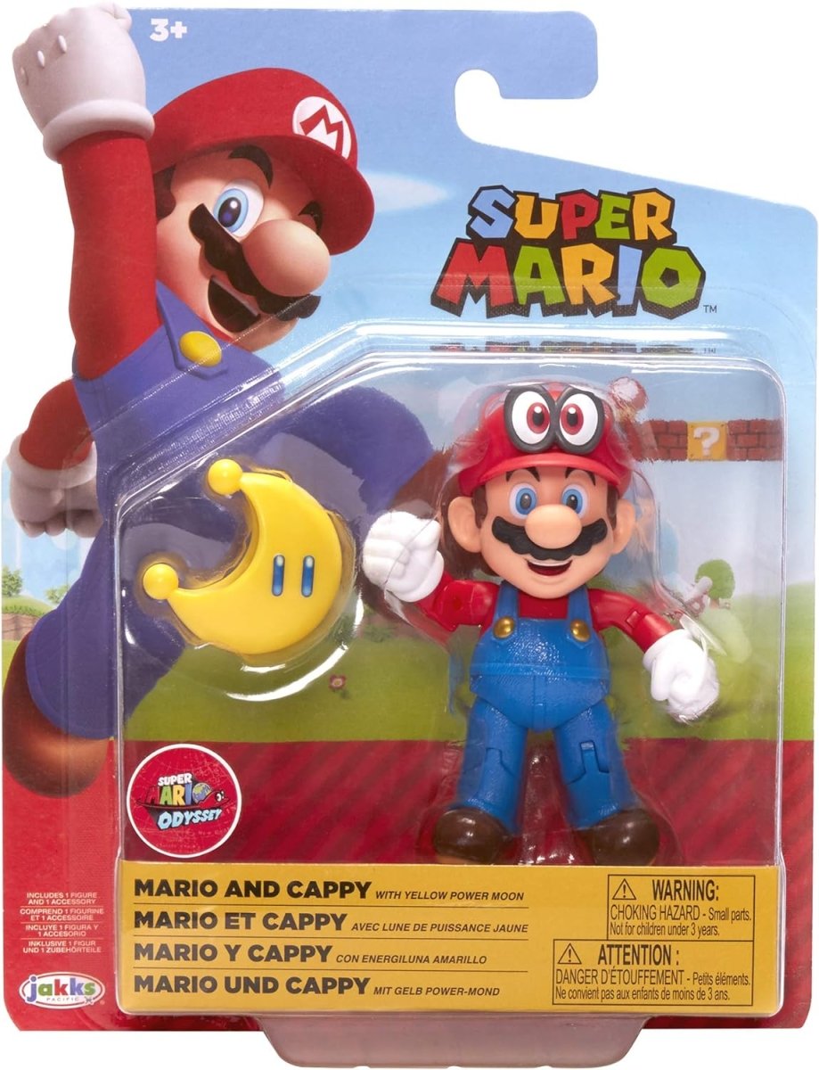 Nintendo Super Mario Bros Mario & Cappy with Yellow Moon - Inspire Newquay
