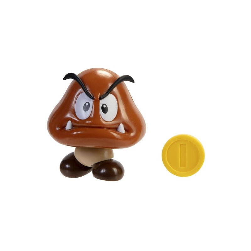 Nintendo Super Mario Goomba 10cm Figure With Coin - Inspire Newquay