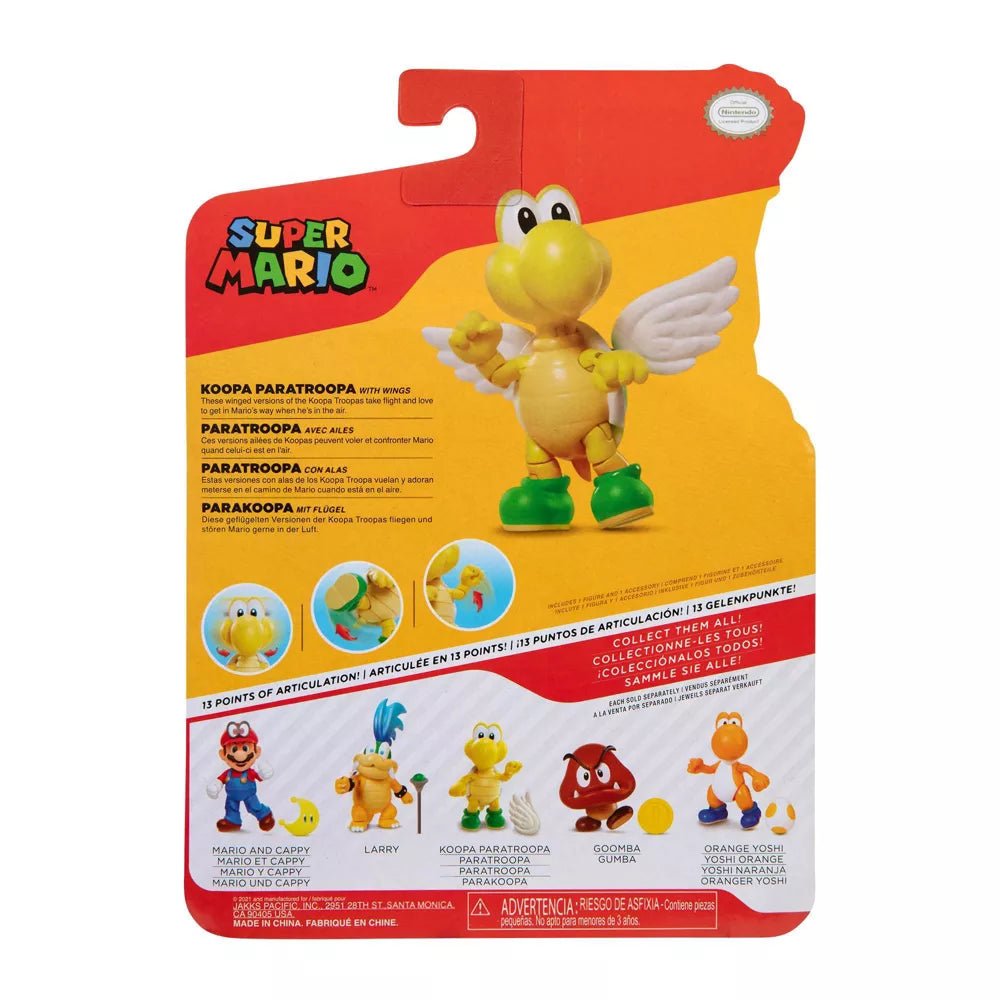 Nintendo Super Mario Koopa Paratrooper 10cm Figure - Inspire Newquay
